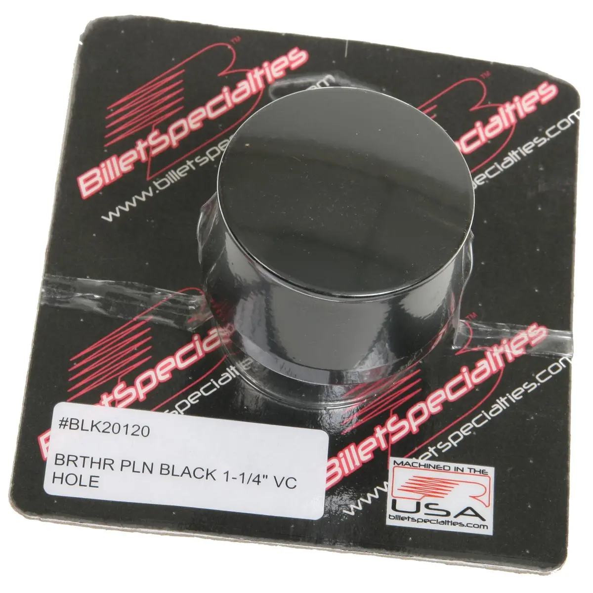 Billet Specialties Blk20120 Cnc-Machined Valve Cover Breather Caps – Black Anodized 1