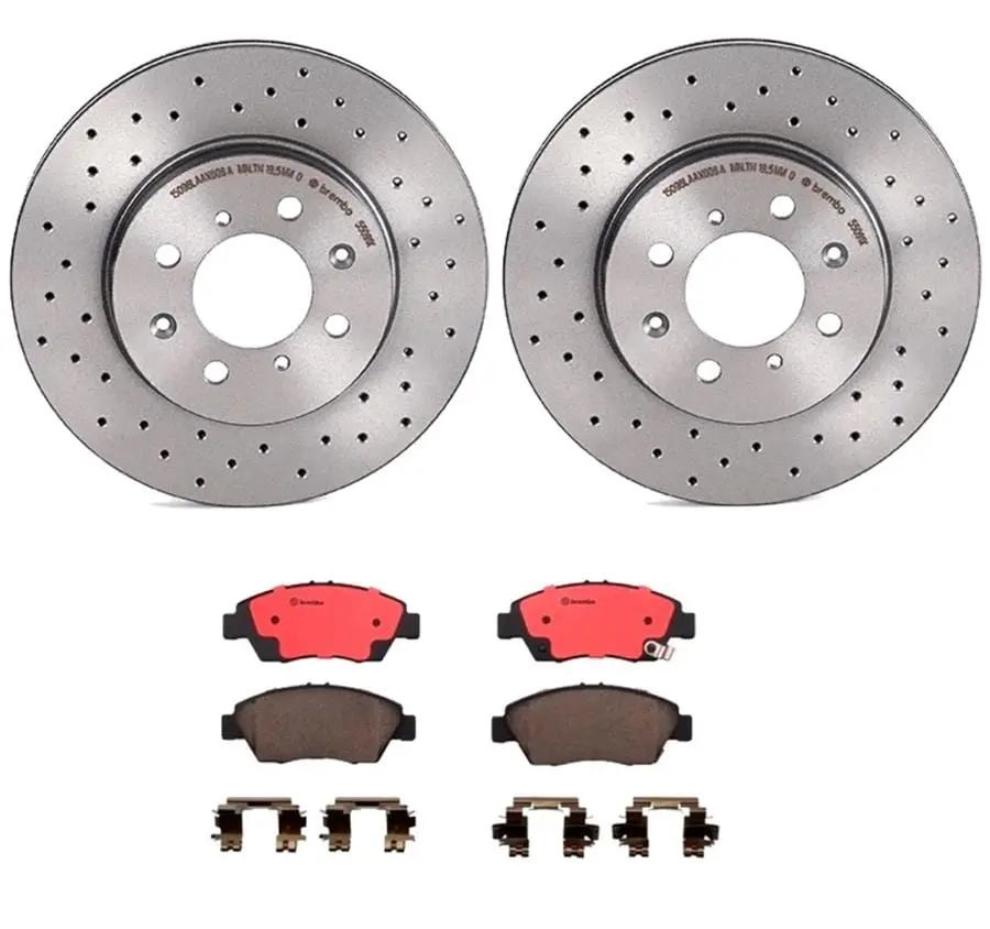 Brembo Ktx0005 Premium Disc Brake Pad & Rotor Kit 1