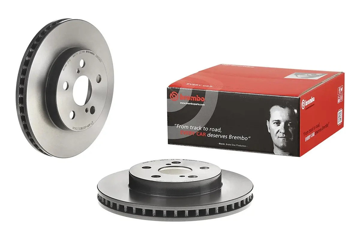 Brembo 09D51011 Uv-Coated Premium Brake Rotor 1