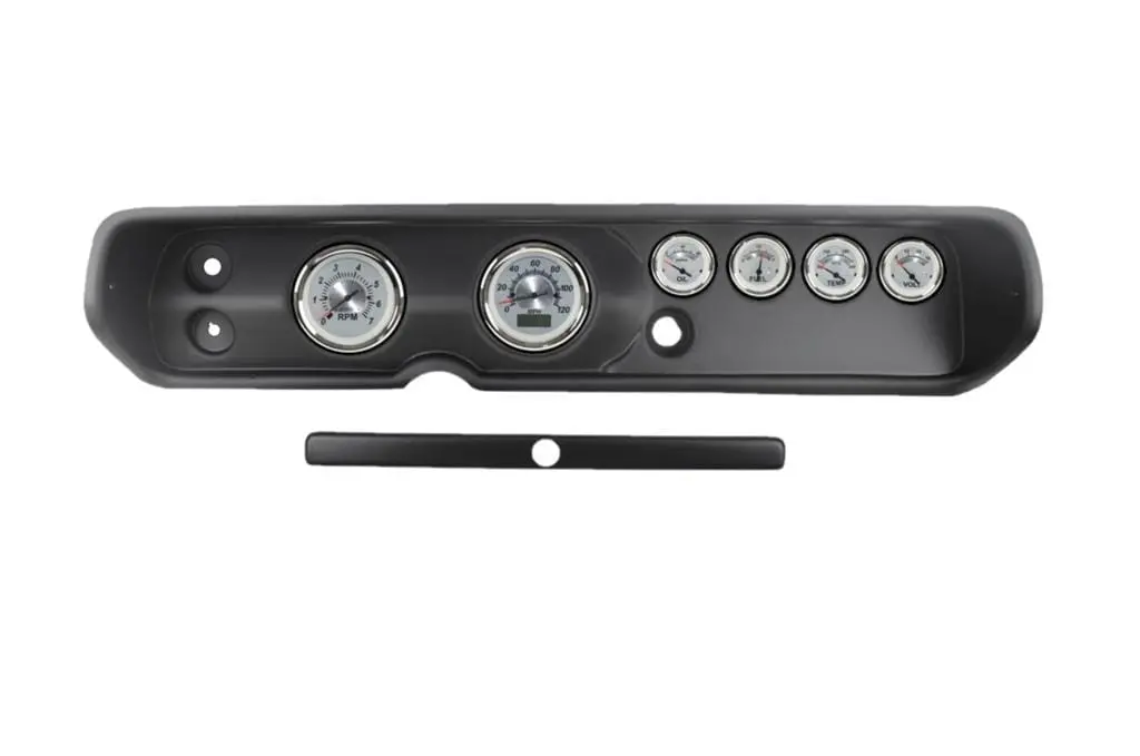 Classic Dash 10365Ws11 Retro-Style Gauge Kit With White Face Dials 1