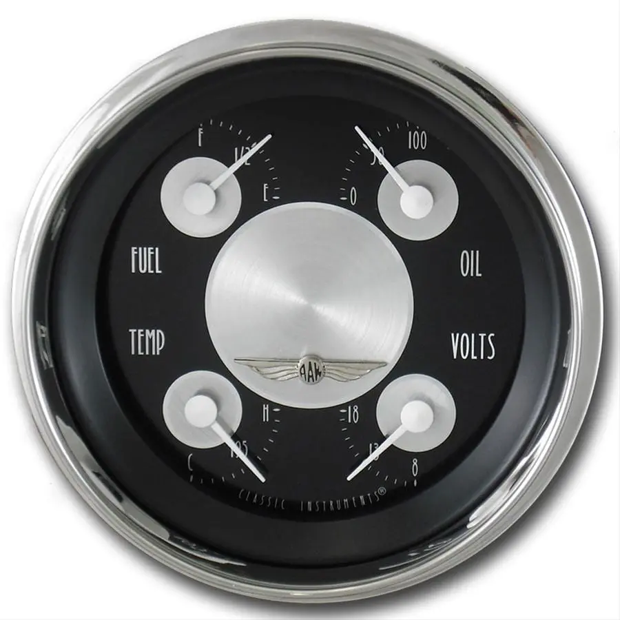 Classic Instruments At77Shc All-American Tradition Gauge Kit – 5-Piece Analog Set 1
