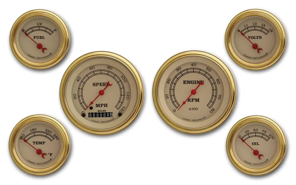 Classic Instruments Vintage Series Gauge Cluster – Analog Layout With Retro Styling 1