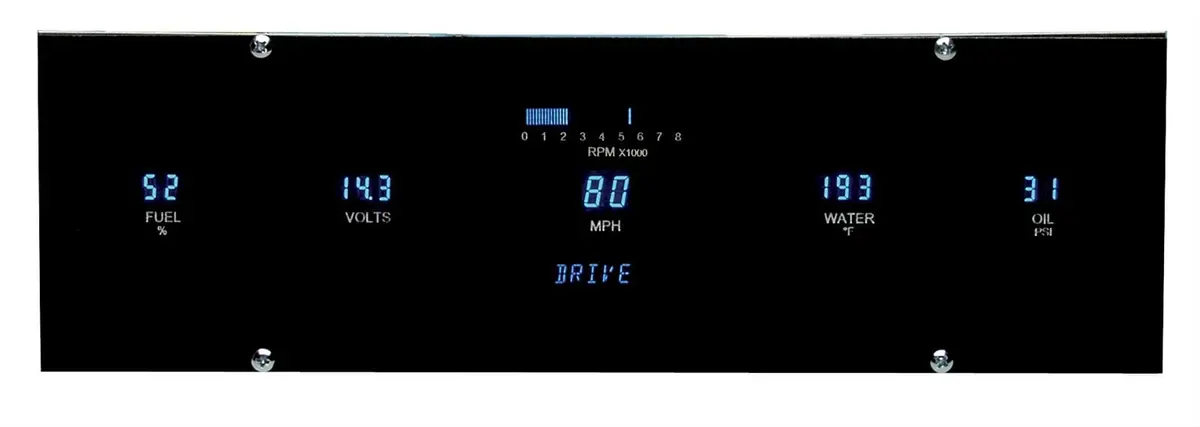 Dakota Digital Vfd3 Designer Series Gauge Kit – Full Digital Display, Customizable (Vfd3-1000-L-Z) 1