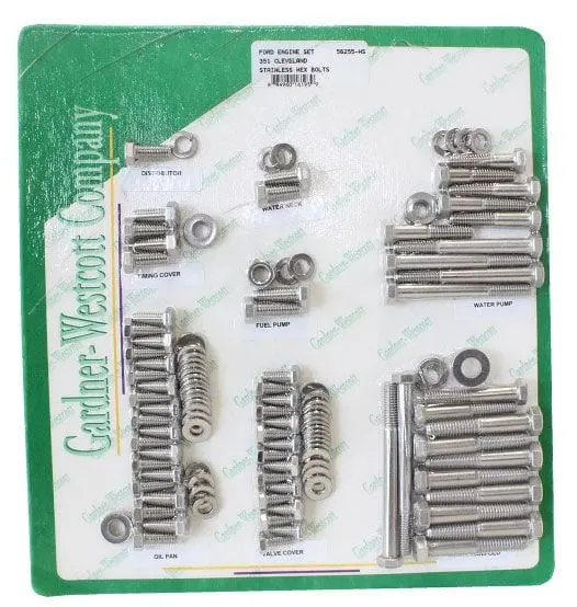 Genuine Parts Gw56255-Hs Stainless Steel Hex Engine Dress-Up Kit 1