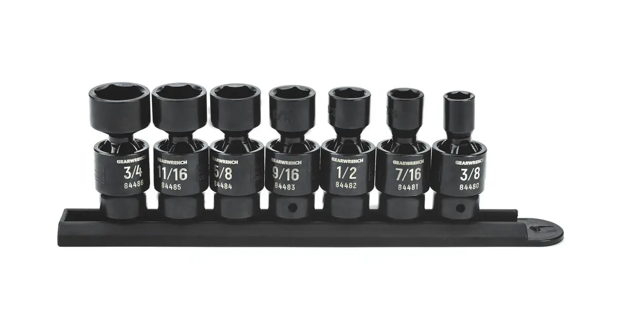 Gearwrench X-Core Pinless Impact Socket Set – 1/2" Drive, 10-Piece (84974) 1