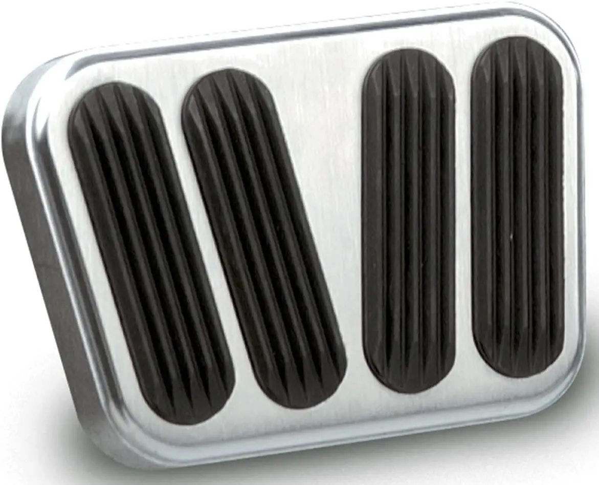 Lk-Bag-6076 Brushed Billet Aluminum Brake/Clutch Pad With Rubber Insert 1