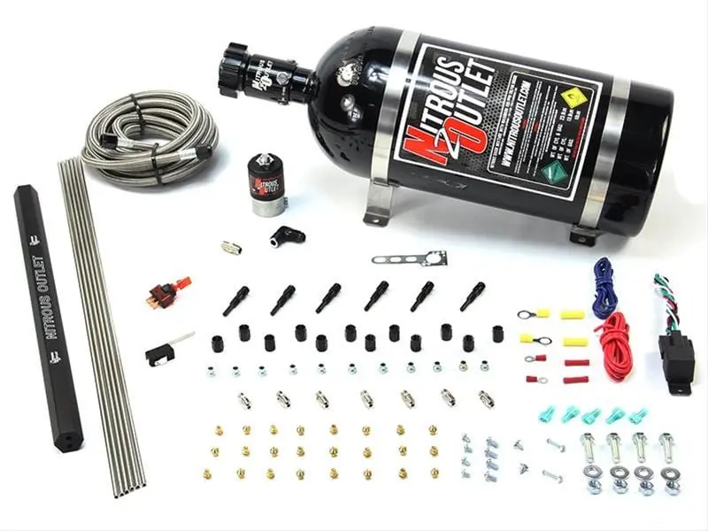 Nitrous Outlet E85-Compatible Nitrous Oxide System – High-Flow Single Stage (00-10473-E85-H-R-10) 1