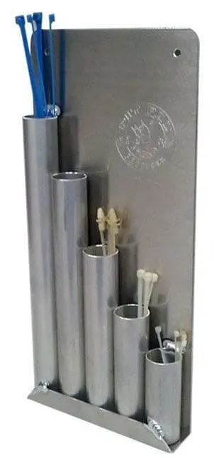 Wall-Mount Cable Management Organizer With Tie Slots – 6.5" W × 14" H (Pit-Rt2) 1