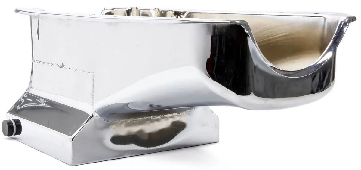 Race-Grade Steel Oil Pan – 8.25" Depth With Trap Door & Passenger-Side Dipstick 1